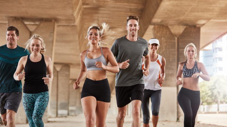 adults exercising with running club group P6DY7EU 768x432