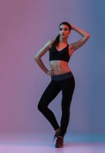 full length portrait of athletic beautiful woman P6HYKUA 1 207x300