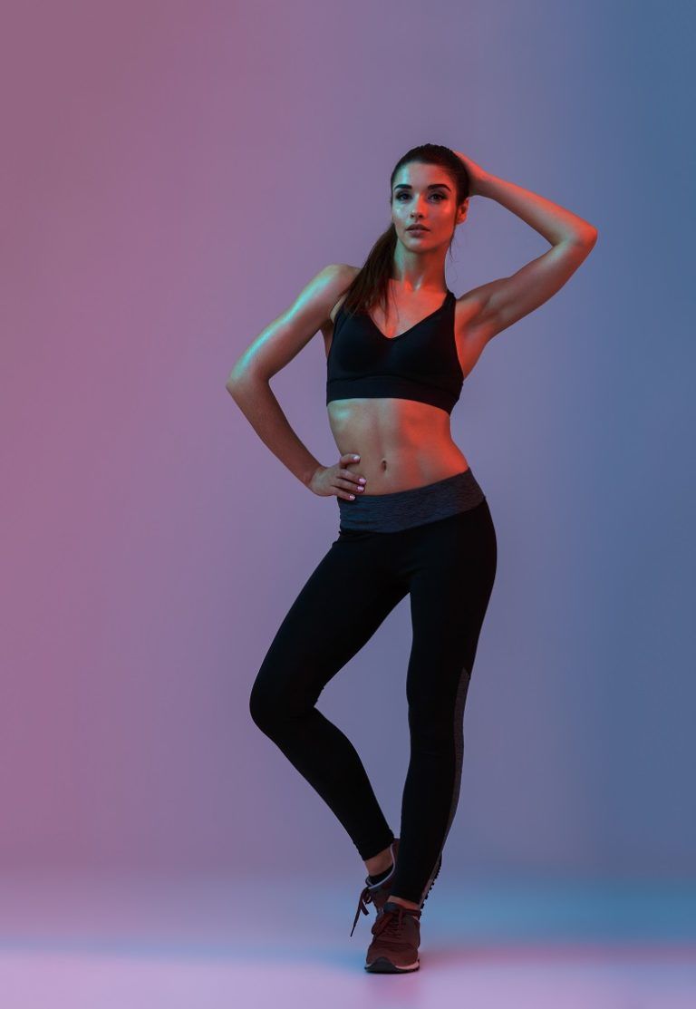 full length portrait of athletic beautiful woman P6HYKUA 1 768x1113