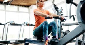 workout woman cross training exercising cardio N4ZG65U 300x158